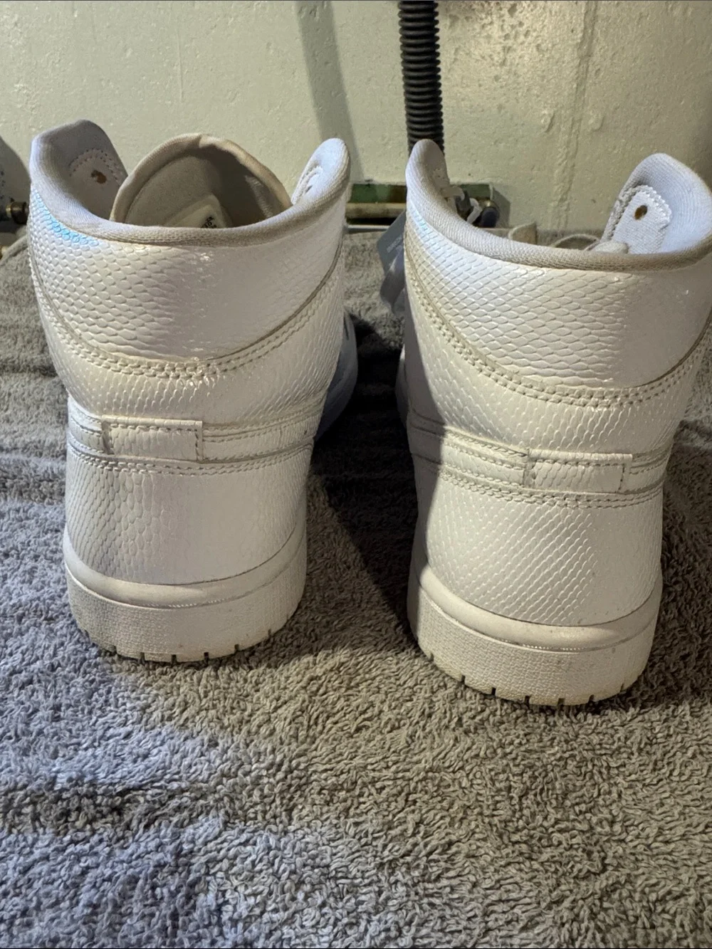 Nike White Mid-Top Leather Sneakers